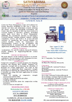Compressive strength of Novel, Conventional and Reinforced composites - Testing and Evaluation CoNCReTE- Series II 2024 Workshop Poster